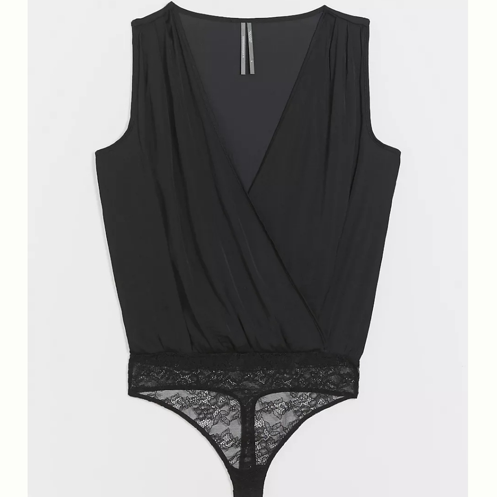 Anthropologie Yara Surplice Bodysuit